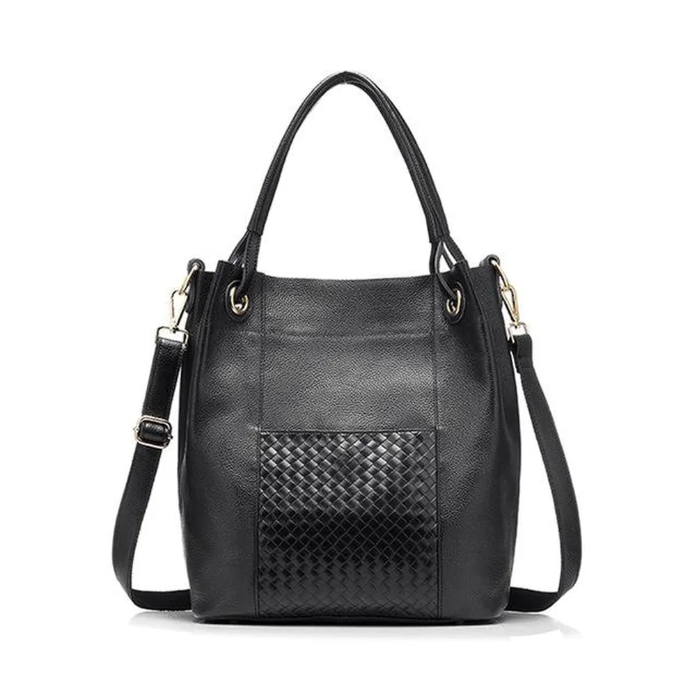 <bold>Bucket / Crossbody Bag  <br>Genuine-Leather