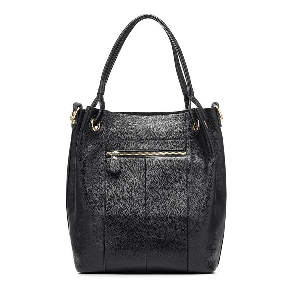 <bold>Bucket / Crossbody Bag  <br>Genuine-Leather