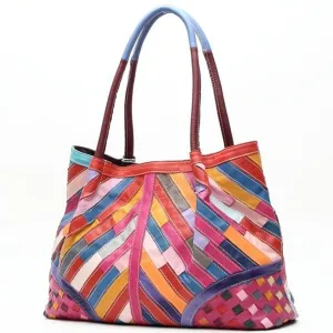 <bold>Top-Handle / Tote Bag <br>Genuine-Leather