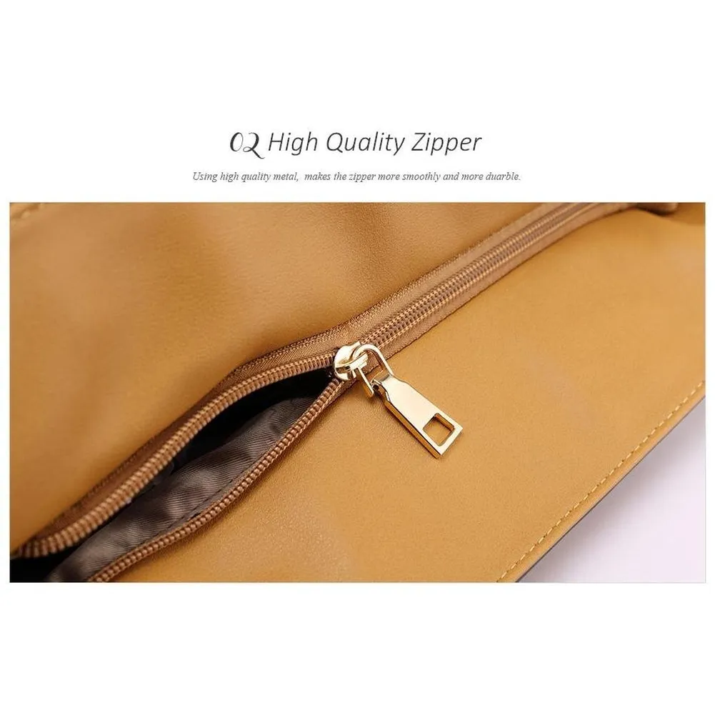 <bold>Tote Crossbody Bag & Purse Set <br>Canvas & Vegan-Leather
