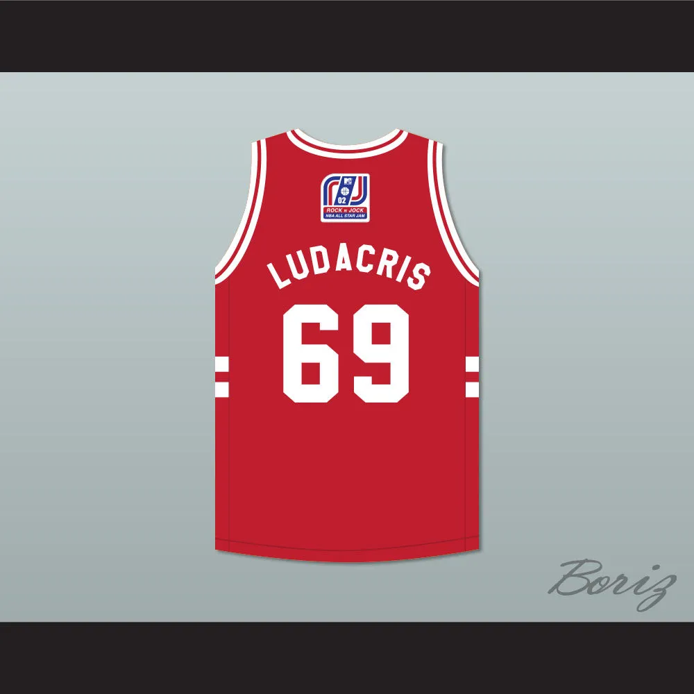 Ludacris 69 Stripes Basketball Jersey Rock N' Jock All Star Jam 2002
