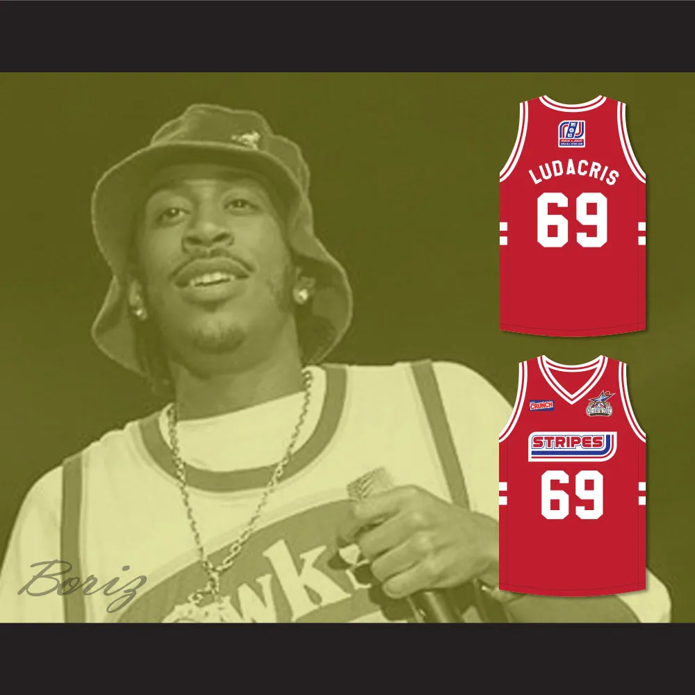 Ludacris 69 Stripes Basketball Jersey Rock N' Jock All Star Jam 2002