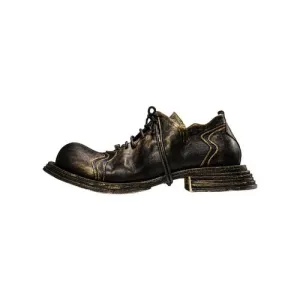 Luxury leather washing goodyear leather sole men's shoes