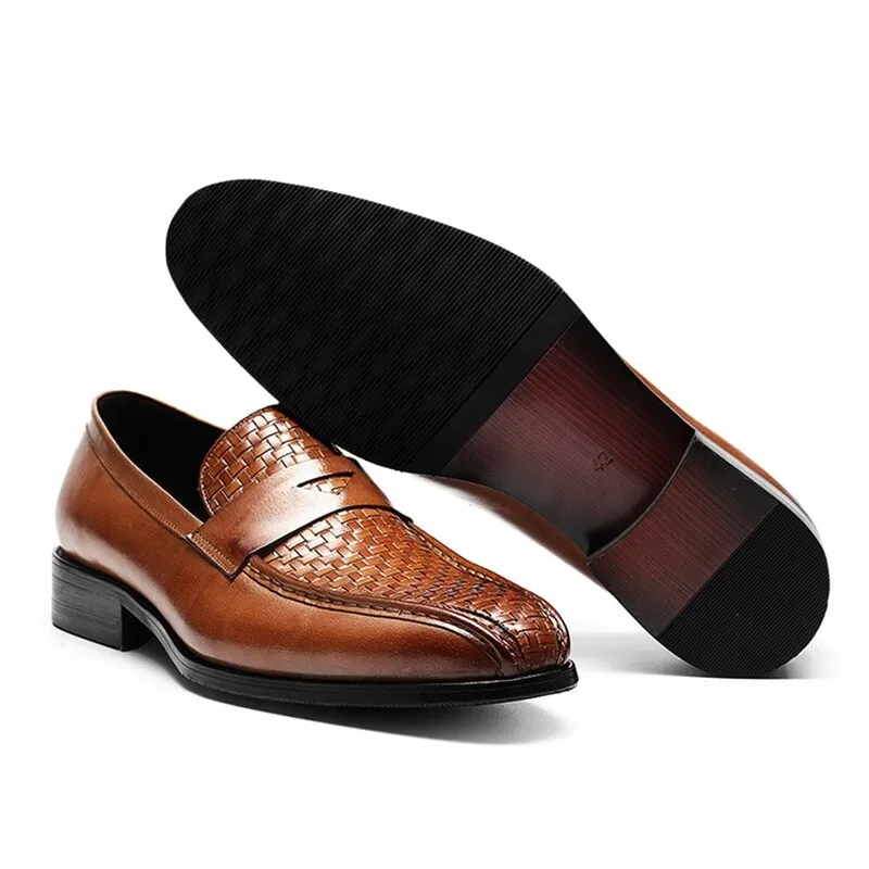 Man Wedding Party Flats Genuine Leather