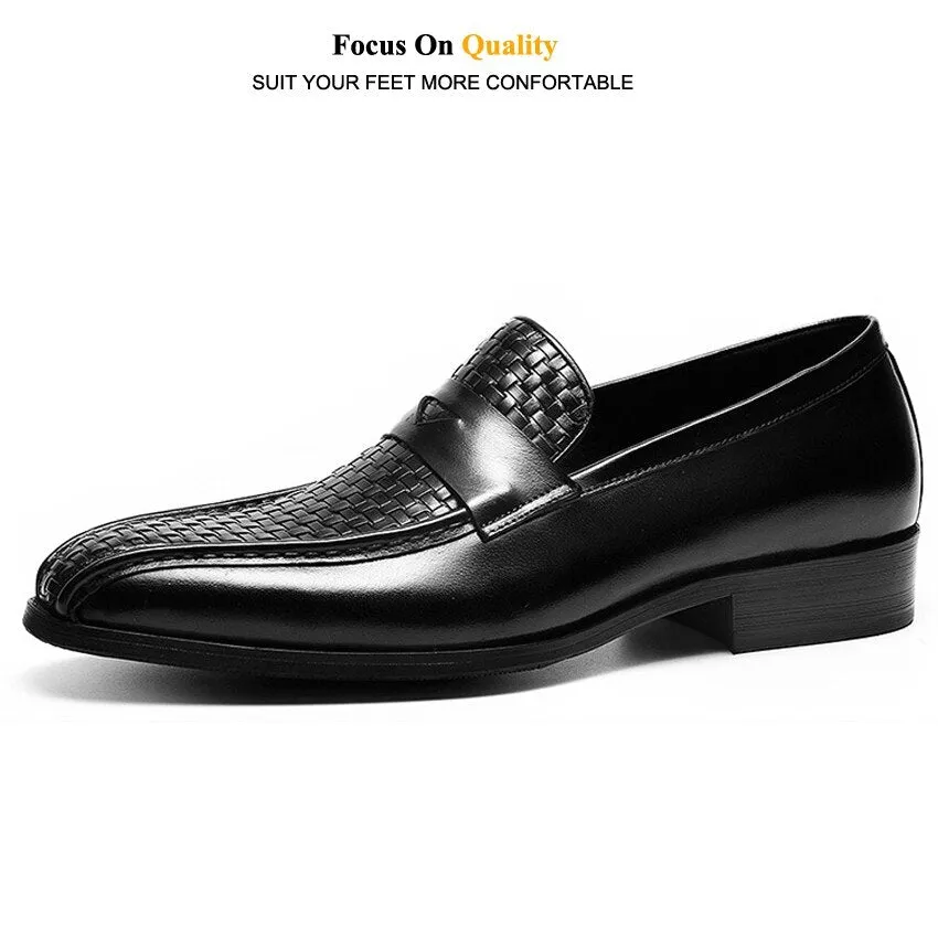 Man Wedding Party Flats Genuine Leather