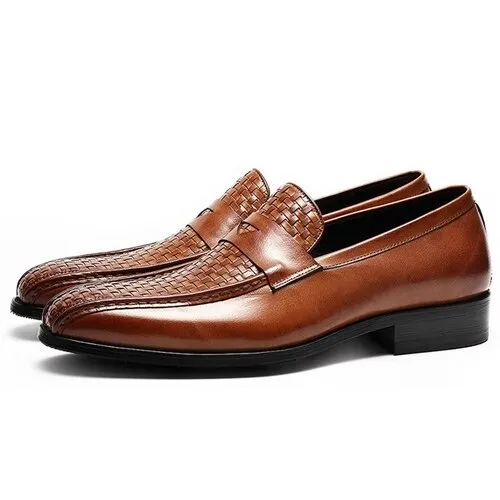 Man Wedding Party Flats Genuine Leather