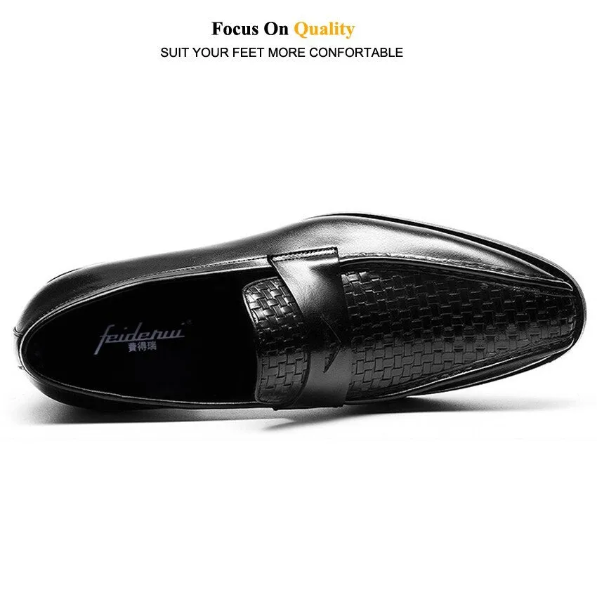 Man Wedding Party Flats Genuine Leather