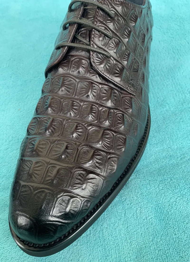 Men Genuine Leather Crocodile Shoes
