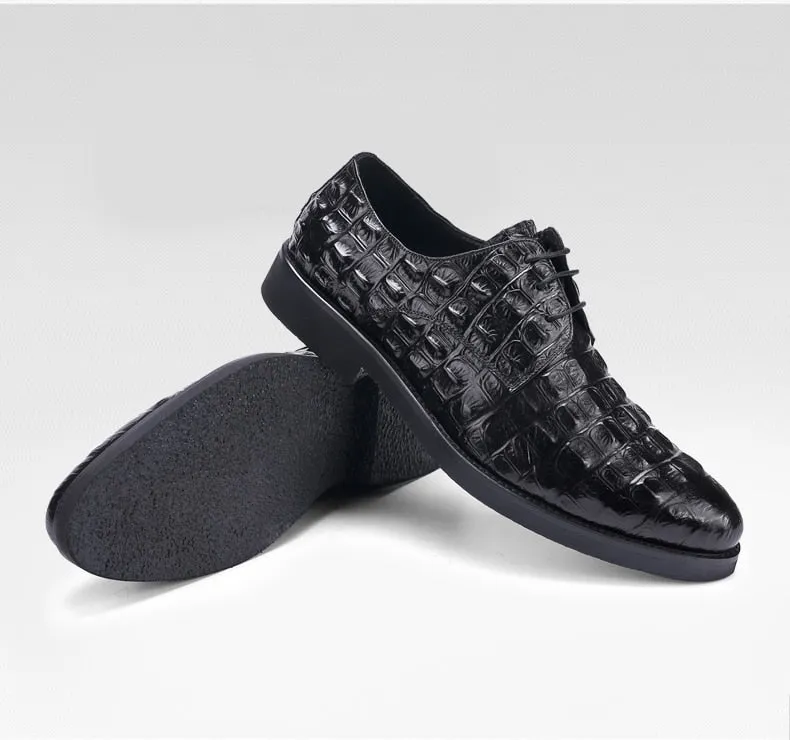 Men Genuine Leather Crocodile Shoes