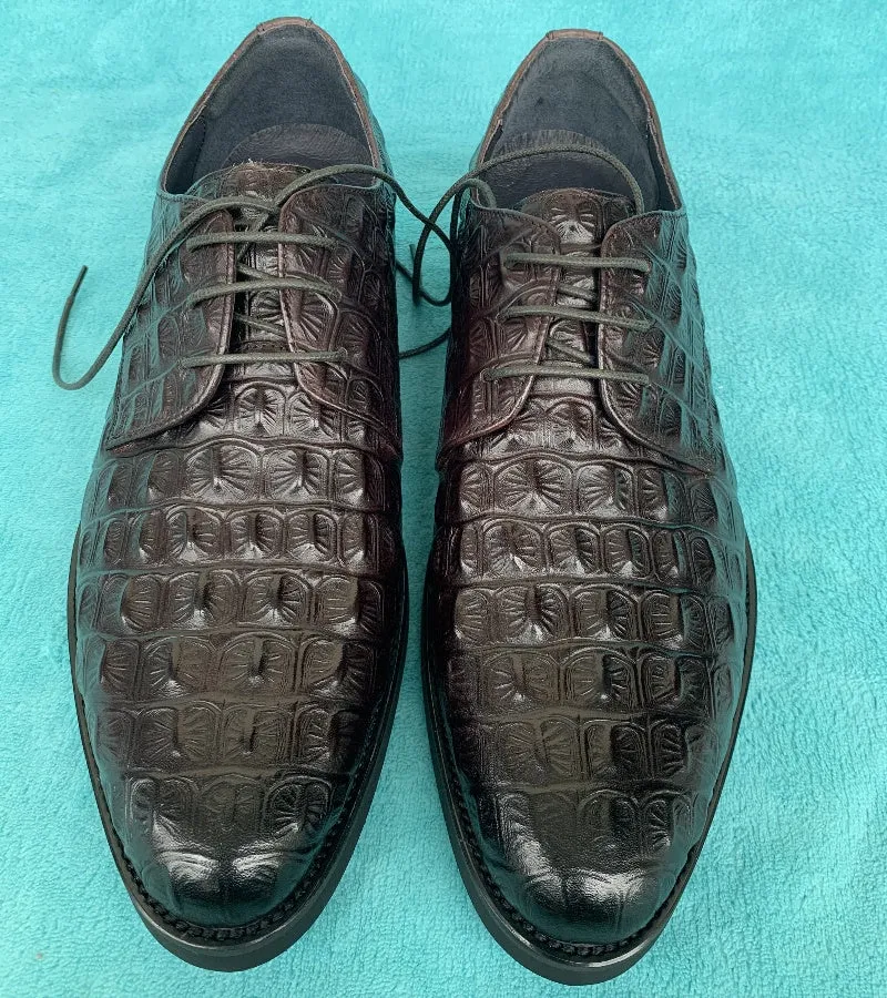 Men Genuine Leather Crocodile Shoes