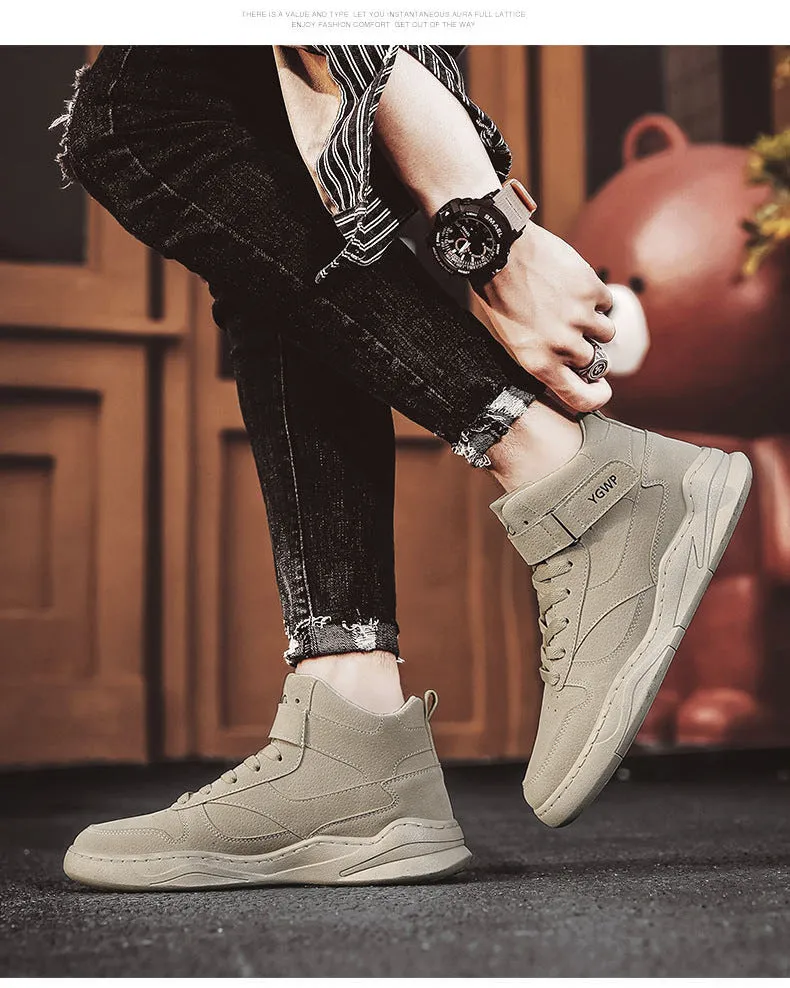 Men High Top Sneakers Trendy Style