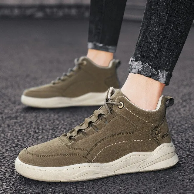 Men High Top Sneakers Trendy Style