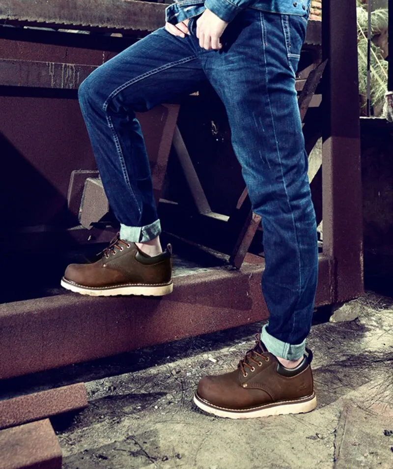 Men Italy Casual Shoes Genuine Leathe
