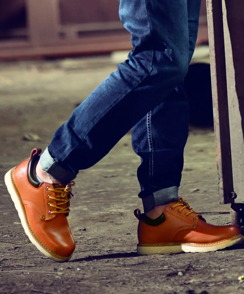 Men Italy Casual Shoes Genuine Leathe