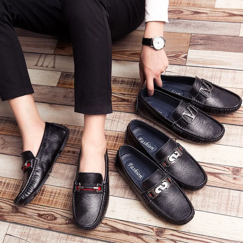 Men Leisure Soft Bottom British  Lazy Shoes