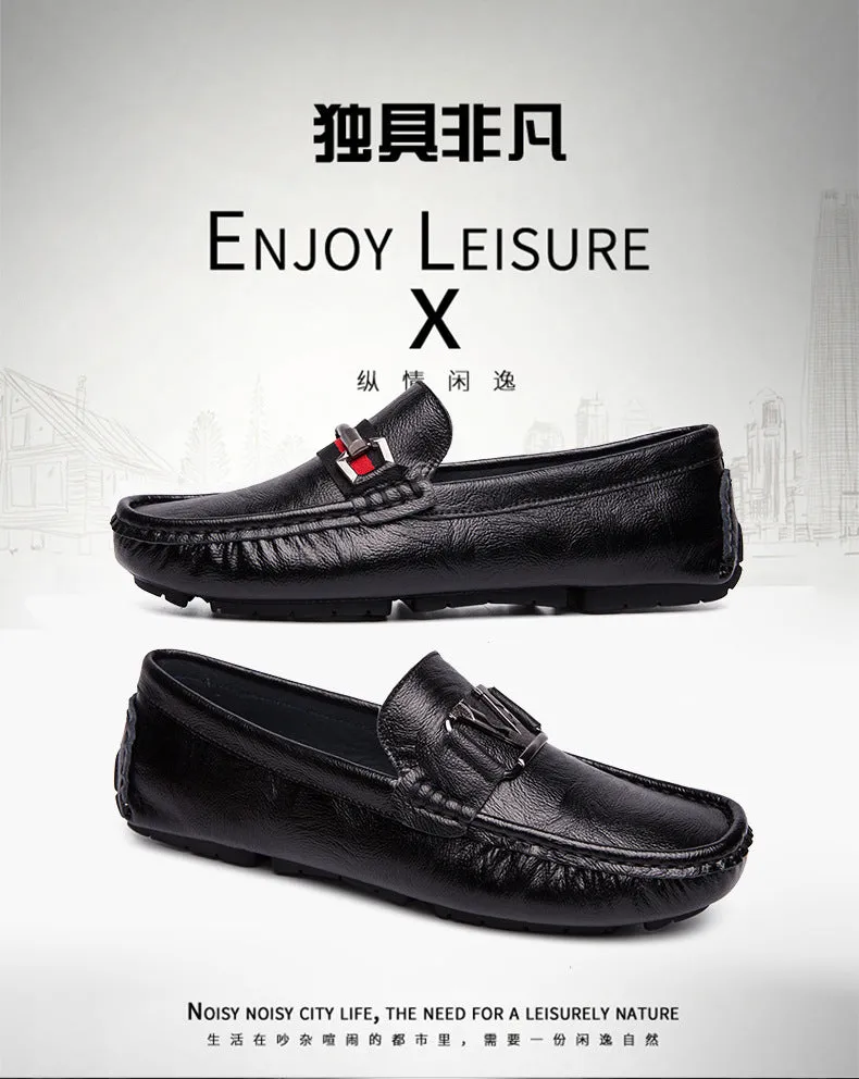 Men Leisure Soft Bottom British  Lazy Shoes