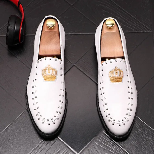 Men Rivet Oxfords Casual Shoes
