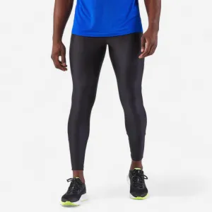 Men's Running Breathable Tights KIPRUN Run 100 Dry - Black