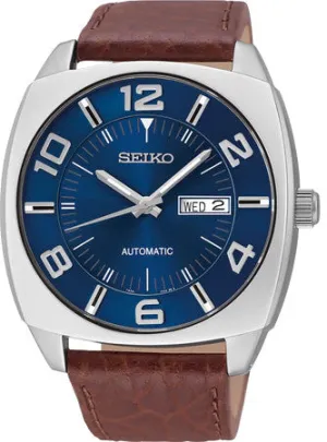 Men's SEIKO Recraft Automatic Square Blue Dial Watch SNKN37