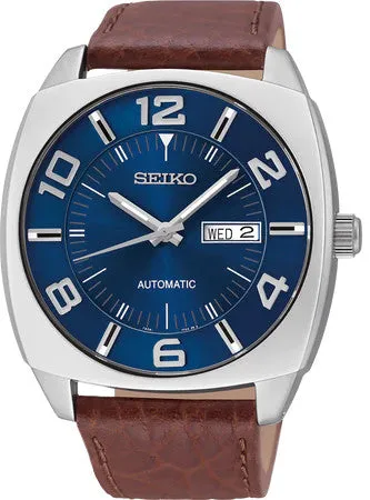 Men's SEIKO Recraft Automatic Square Blue Dial Watch SNKN37