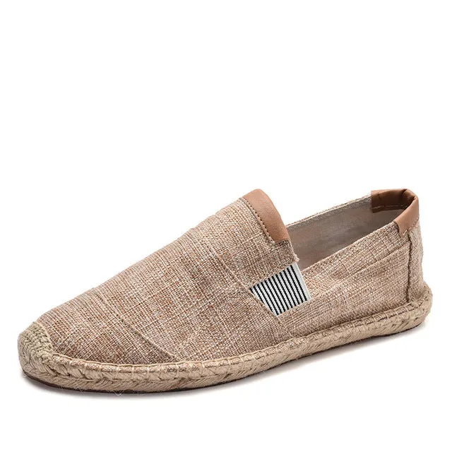 Mens Shoes Casual Male Breathable Canvas Shoes Men Chinese Fashion Soft Slip On Espadrilles For Men Loafers