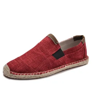 Mens Shoes Casual Male Breathable Canvas Shoes Men Chinese Fashion Soft Slip On Espadrilles For Men Loafers