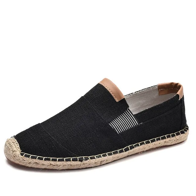 Mens Shoes Casual Male Breathable Canvas Shoes Men Chinese Fashion Soft Slip On Espadrilles For Men Loafers