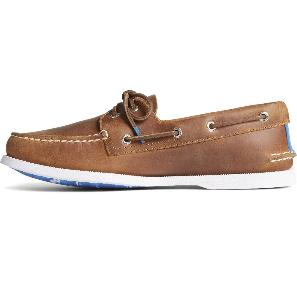 MENS SPERRY A/O 2-EYE PULLUP - TAN