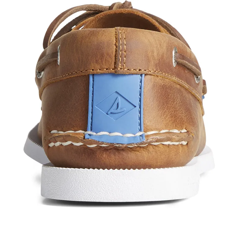 MENS SPERRY A/O 2-EYE PULLUP - TAN
