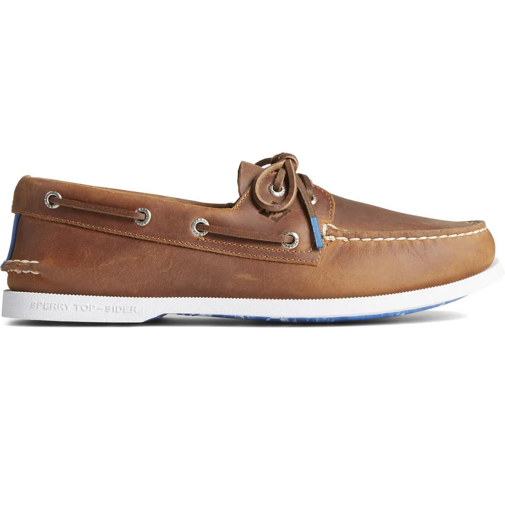 MENS SPERRY A/O 2-EYE PULLUP - TAN