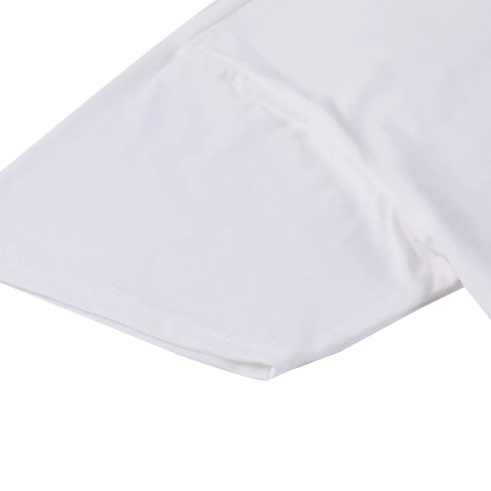 Men's T  shirt Essentails High  tech Crewneck Breathable Running Stripe T  shirt  White