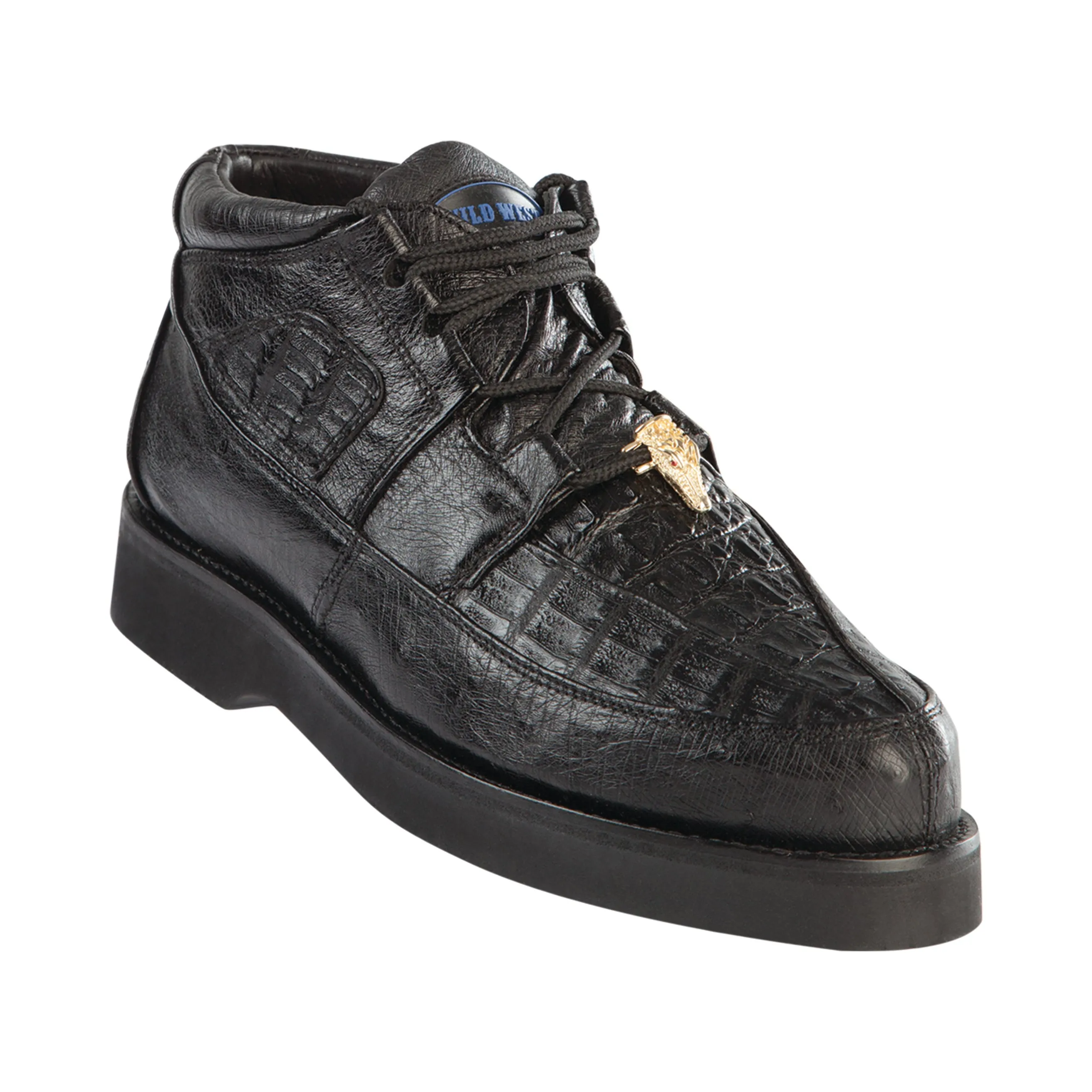 Men's Wild West Caiman With Smooth Ostrich Casual Shoes
