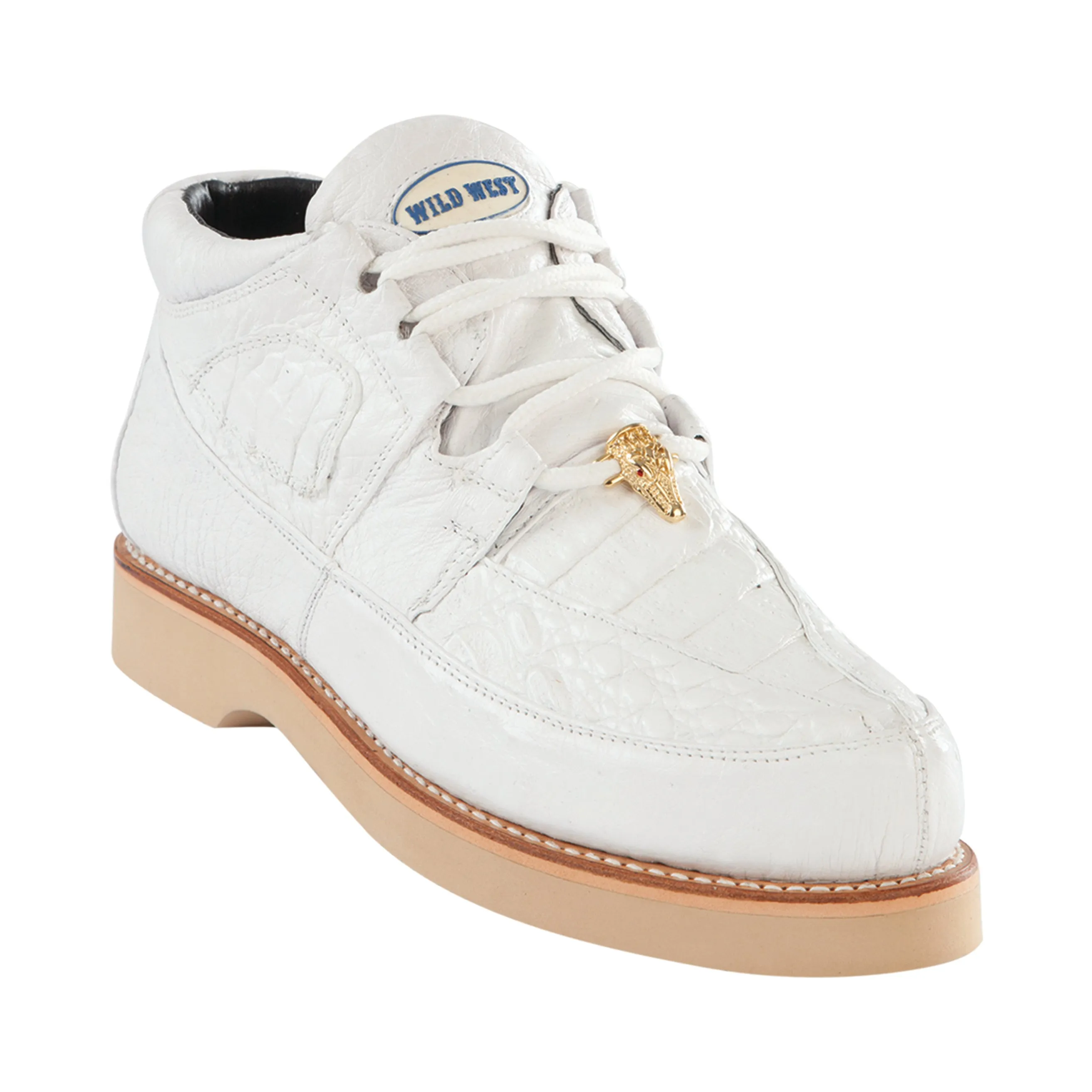Men's Wild West Caiman With Smooth Ostrich Casual Shoes