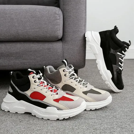 MID Trendy Color Block Sneaker Shoes