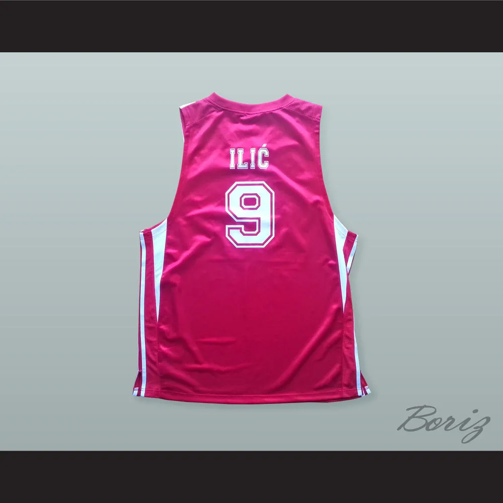 Mile Ilic 9 FMP Reflex Red Star Basketball Jersey