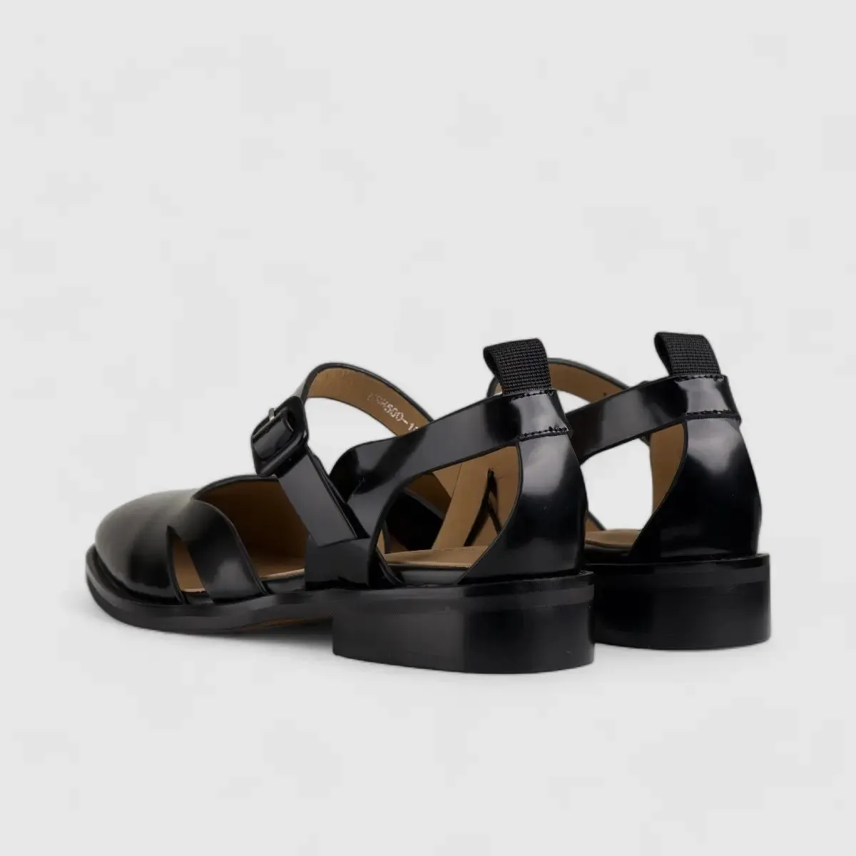 Morbido Leather Moc Pump Loafer Black NSH500-19
