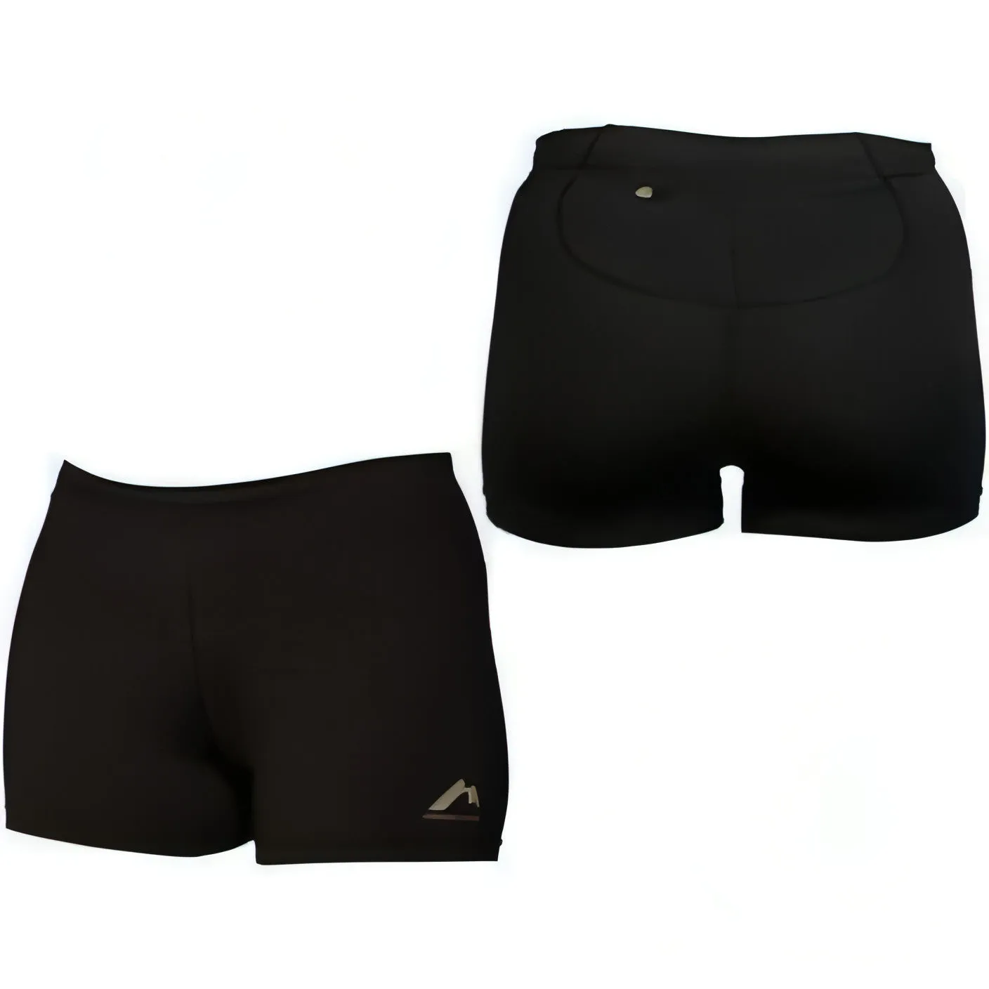 More Mile More-Tech Womens Boy Running Shorts - Black