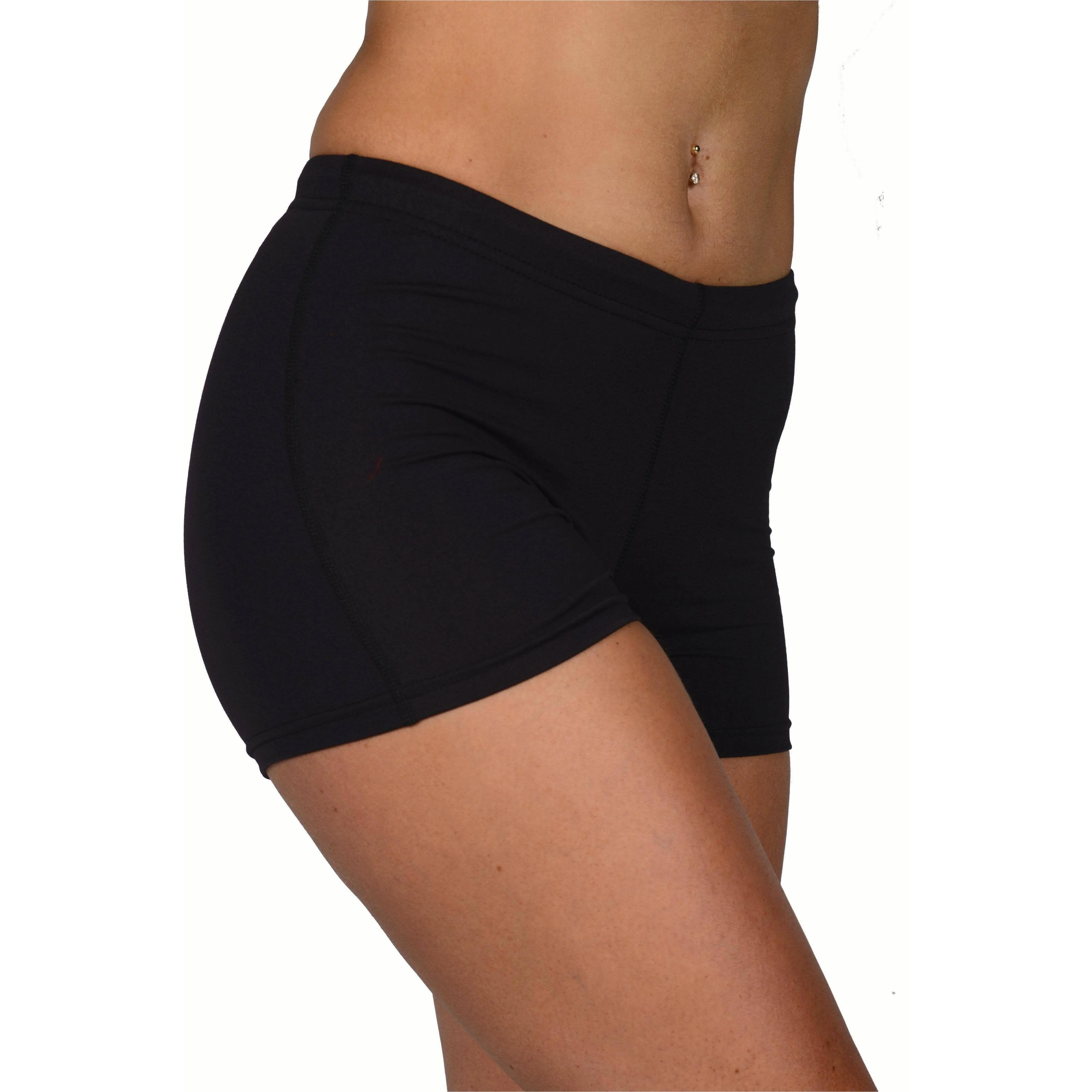 More Mile More-Tech Womens Boy Running Shorts - Black