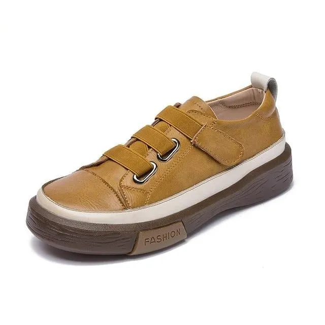 New Genuine Leather Casual Women Shoes
