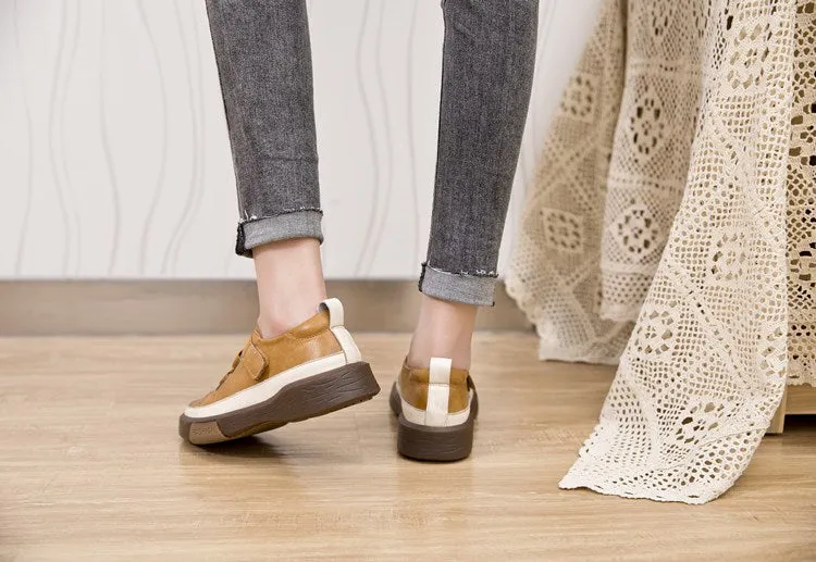 New Genuine Leather Casual Women Shoes