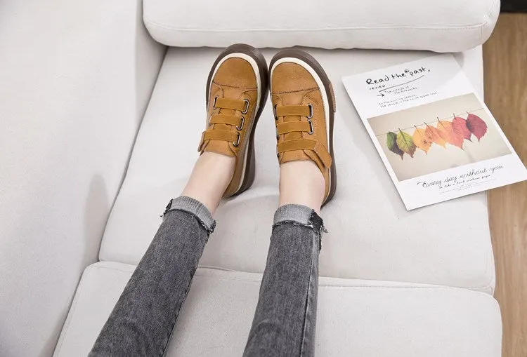 New Genuine Leather Casual Women Shoes