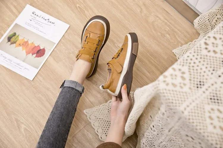 New Genuine Leather Casual Women Shoes