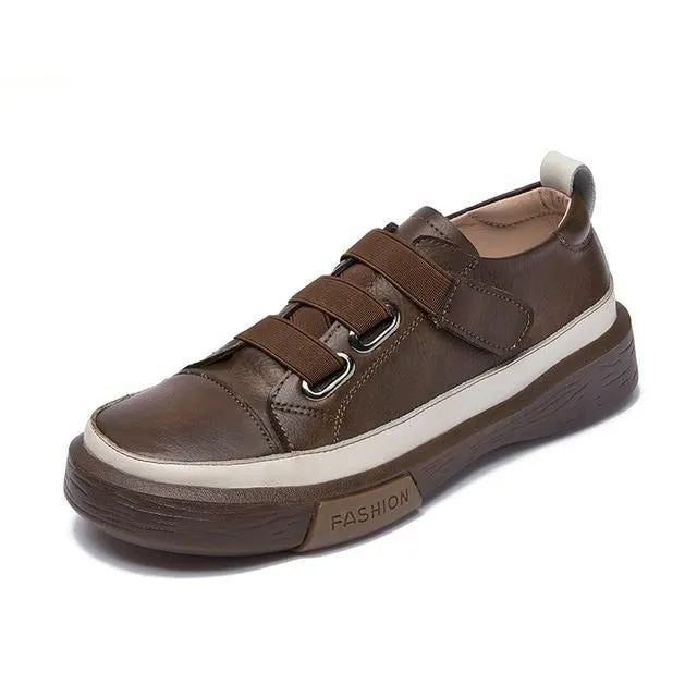 New Genuine Leather Casual Women Shoes