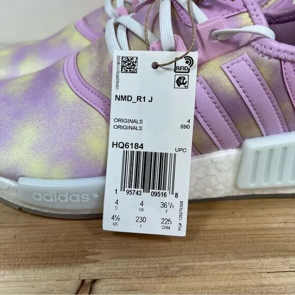 New Adidas NMD r1 J Running Originals Shoes Womens 5.5 Mens 4.5 Bliss Lilac