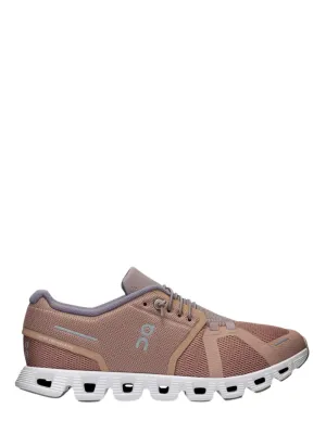 On Running Women's Cloud 5 Sneaker in Rosebrown/Fog