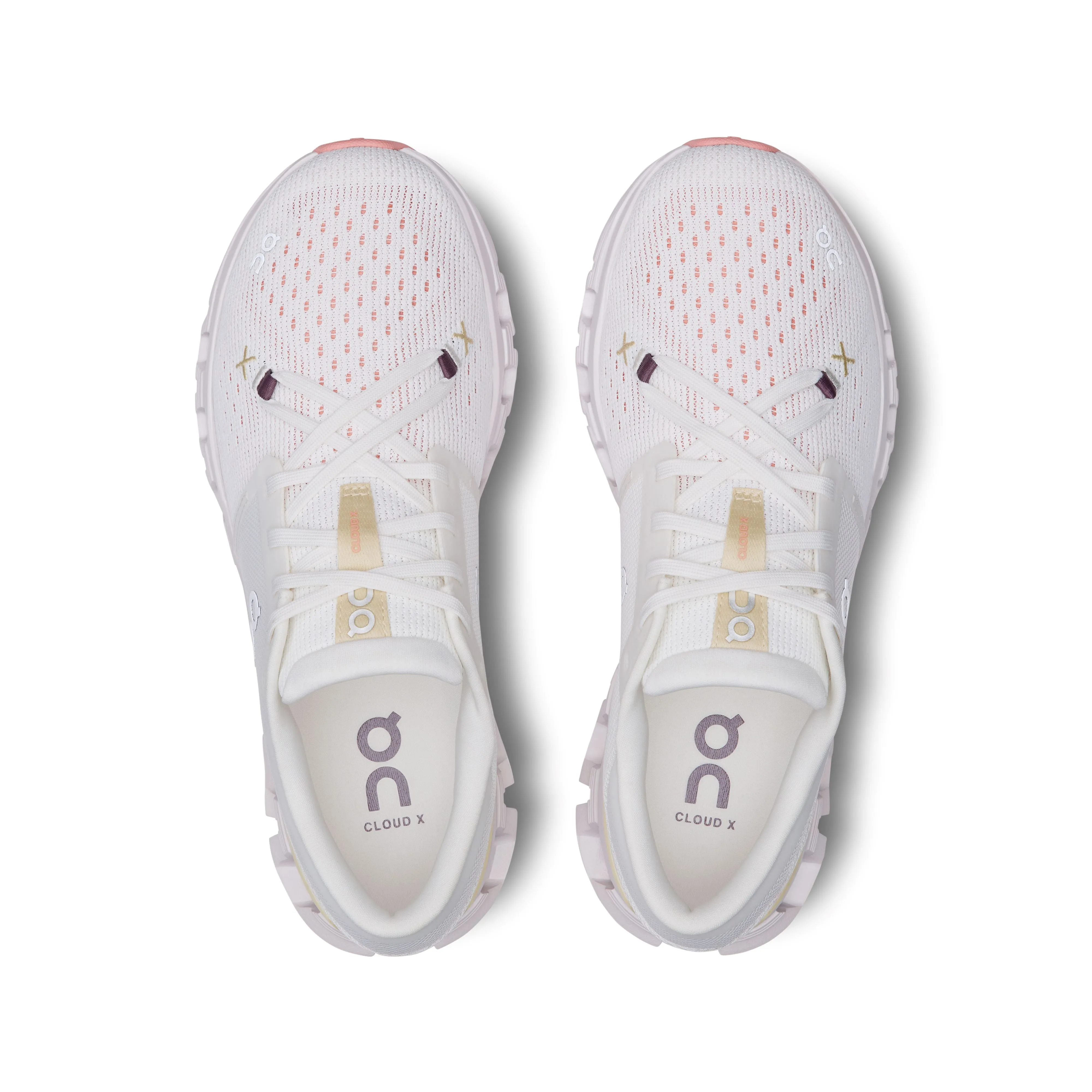 On Running Women's Cloud X4 Sneaker in Ivory/Sand