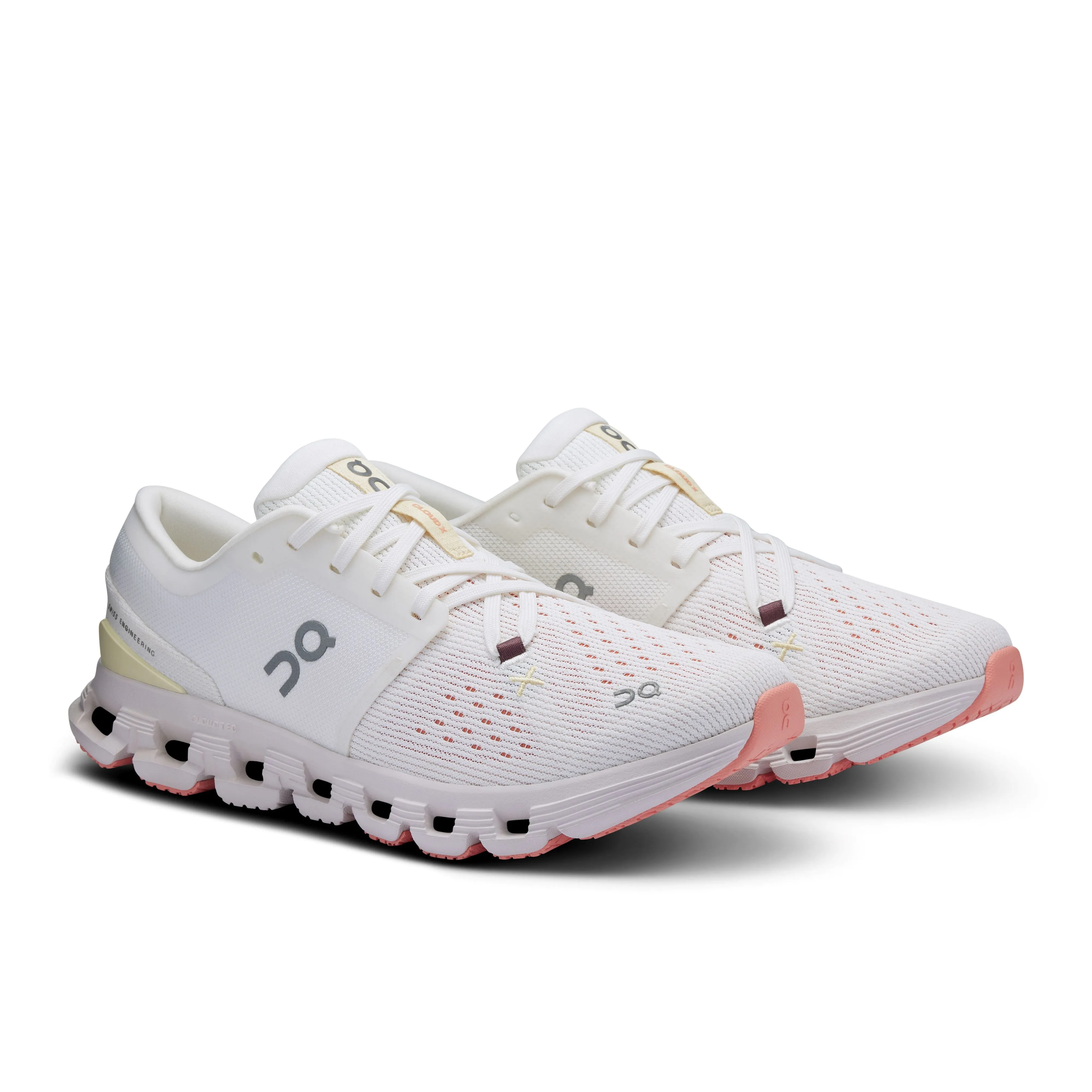 On Running Women's Cloud X4 Sneaker in Ivory/Sand