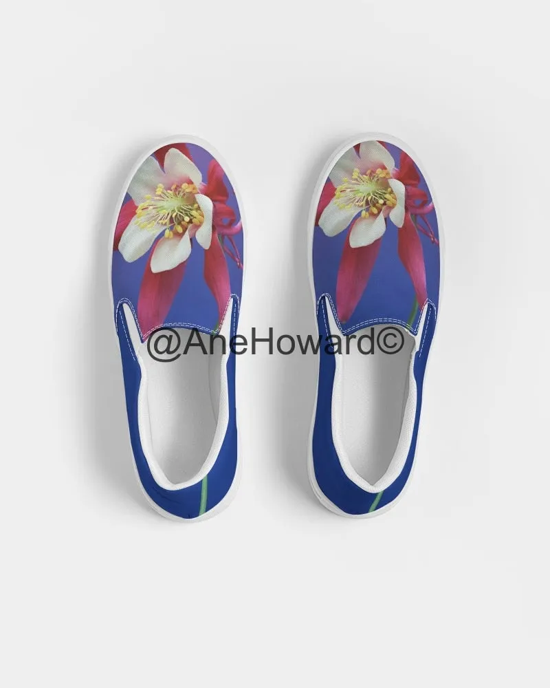 One Flower Women's Slip-On Canvas Shoe