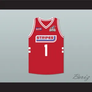 P Diddy 1 Stripes Basketball Jersey Rock N' Jock All Star Jam 2002