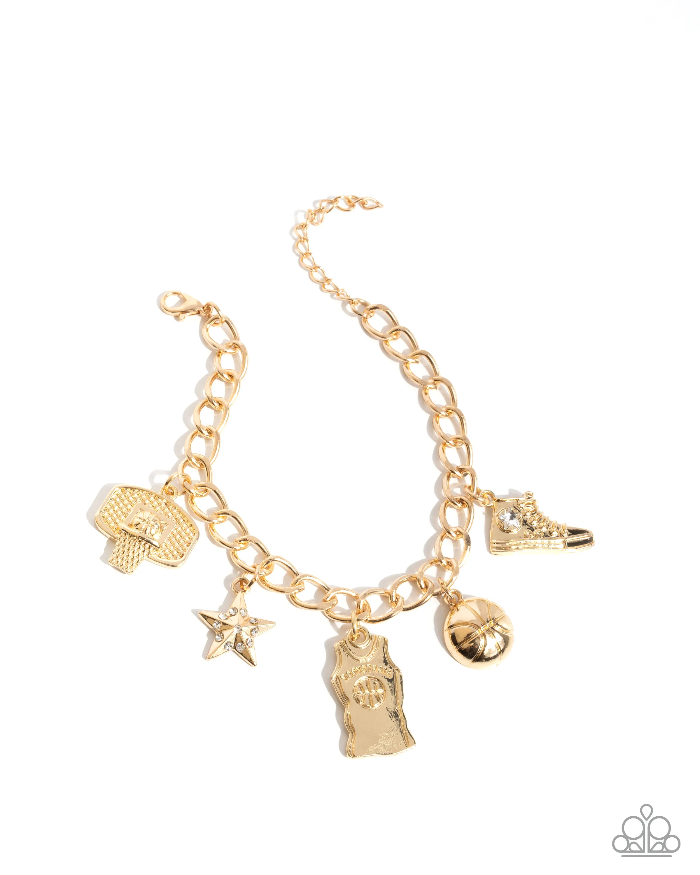 Paparazzi Jersey Journey - Gold Bracelet